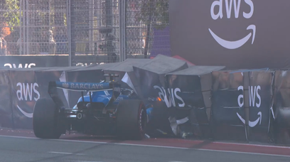 Albon crash Baku ss