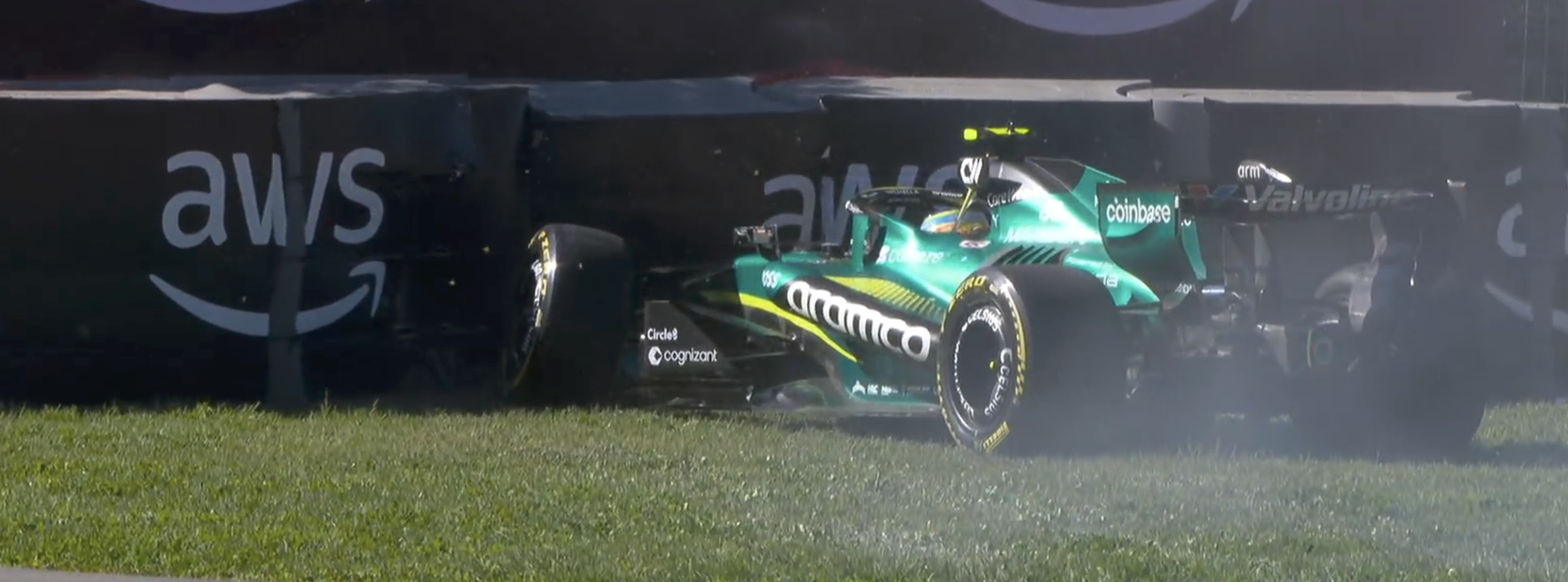 Alonso Canada crash