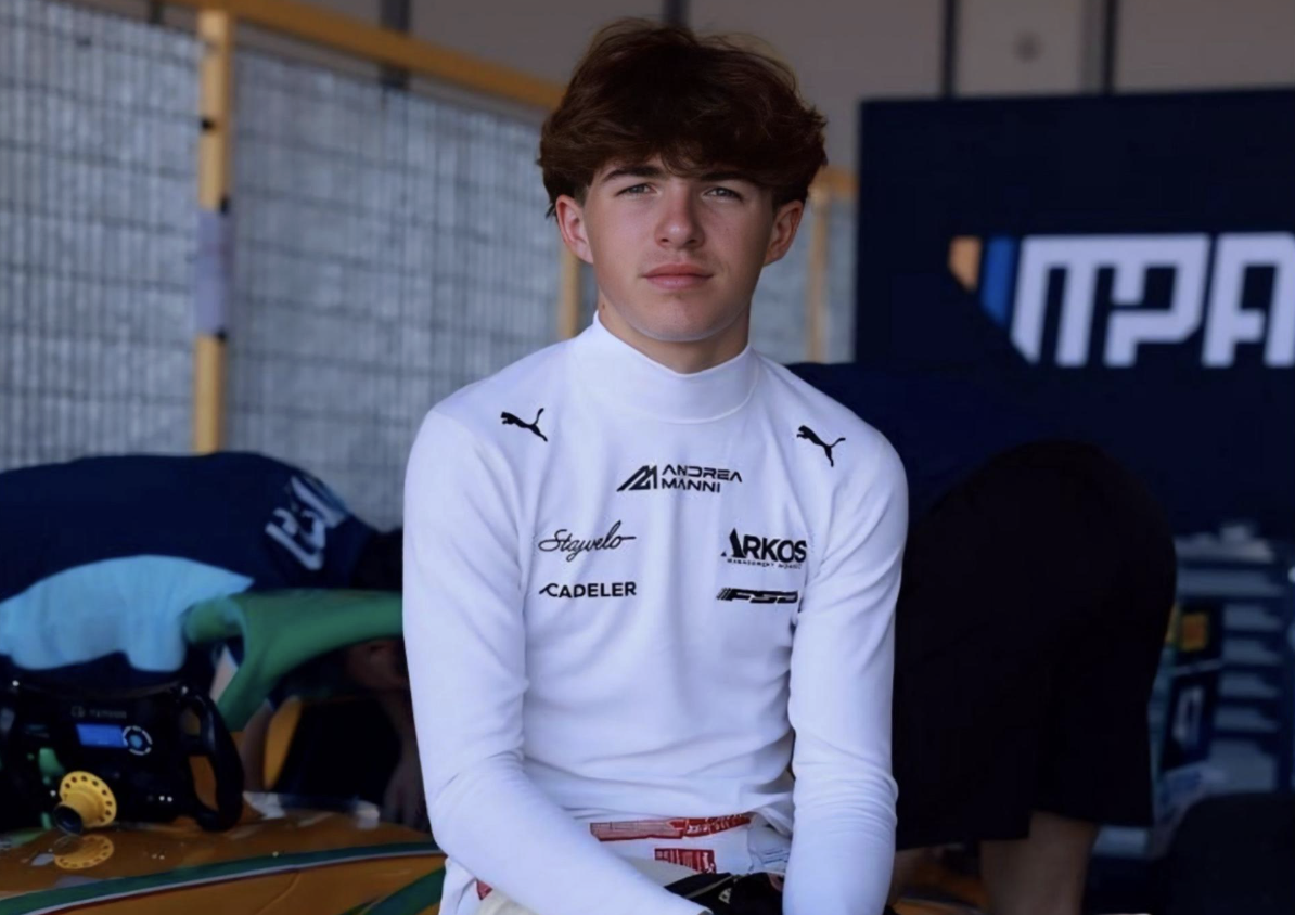 Andrea Manni cousin to Charles Leclerc