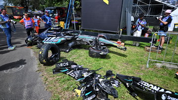 Kimi Antonelli Mercedes miracle despite monstrous FP3 crash