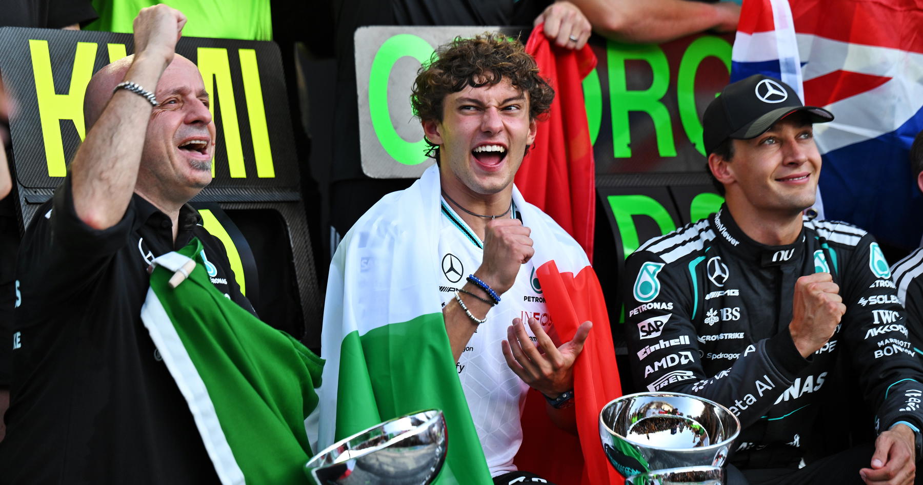 Kimi Antonelli denies Mercedes theory over George Russell position