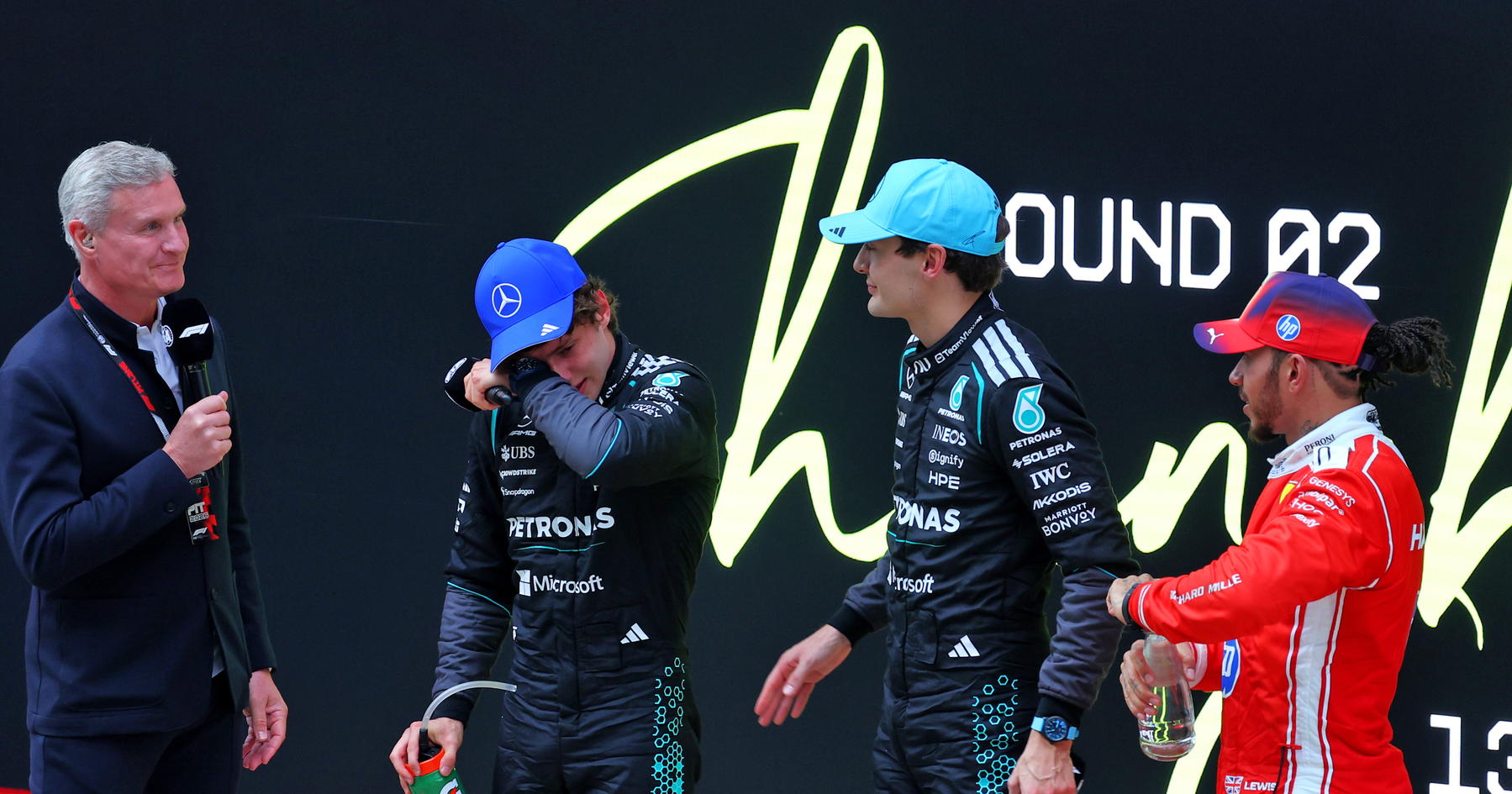 Kimi Antonelli breaks down in tears after making F1 history