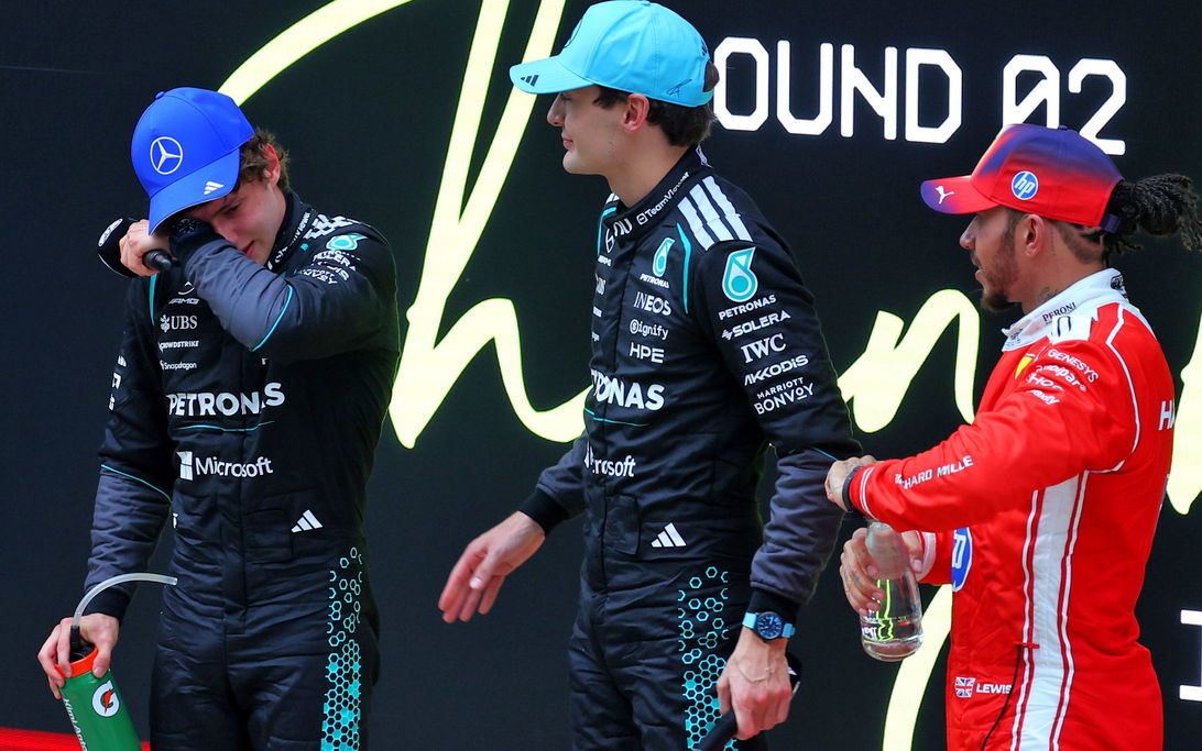 Antonelli emotional after GP win China