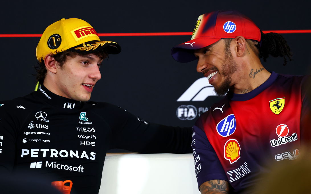 Antonelli Hamilton top 3 race Presser