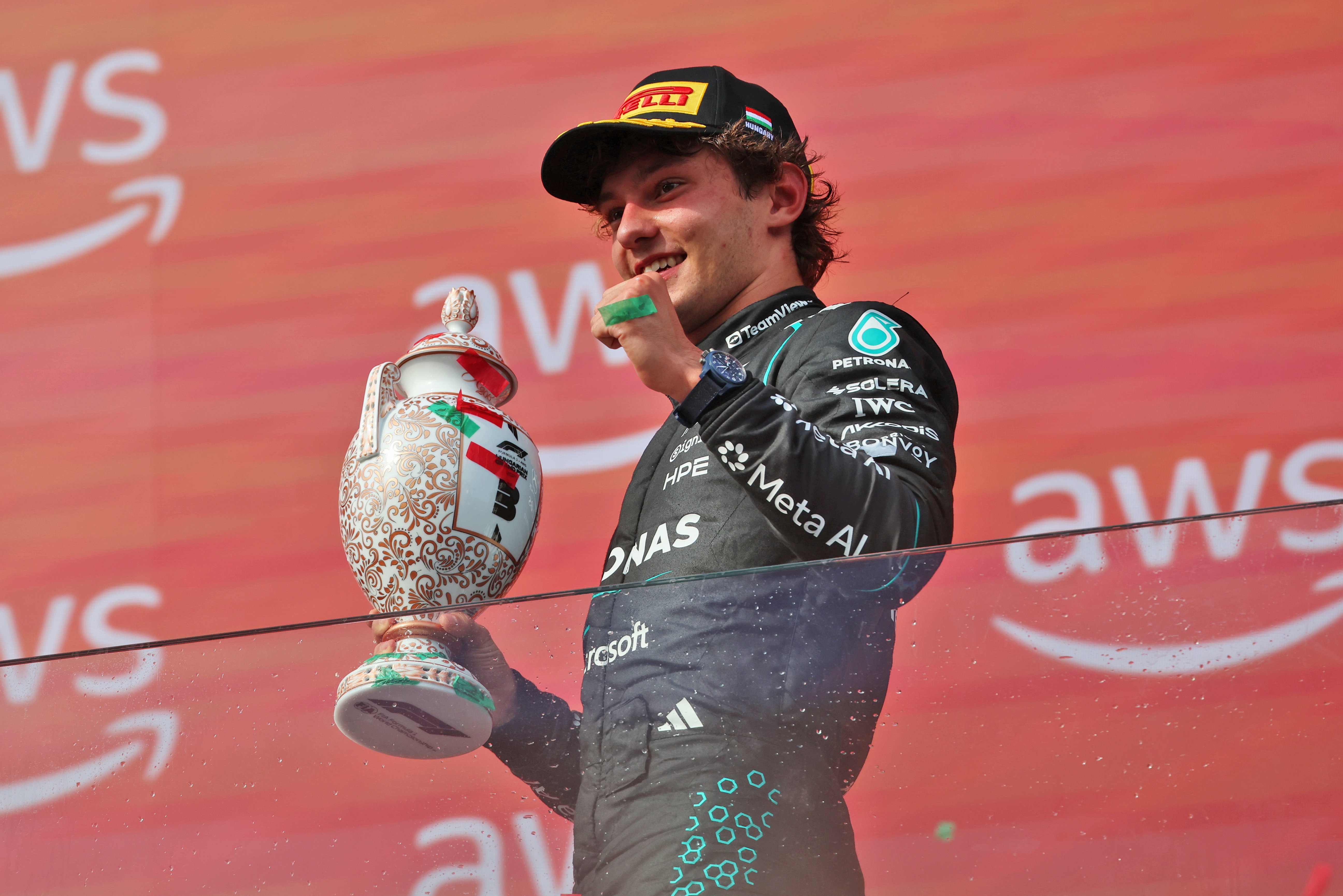Antonelli Hungary podium