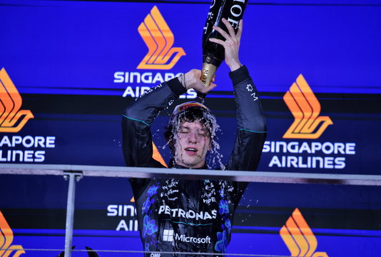 Antonelli podium Singapore