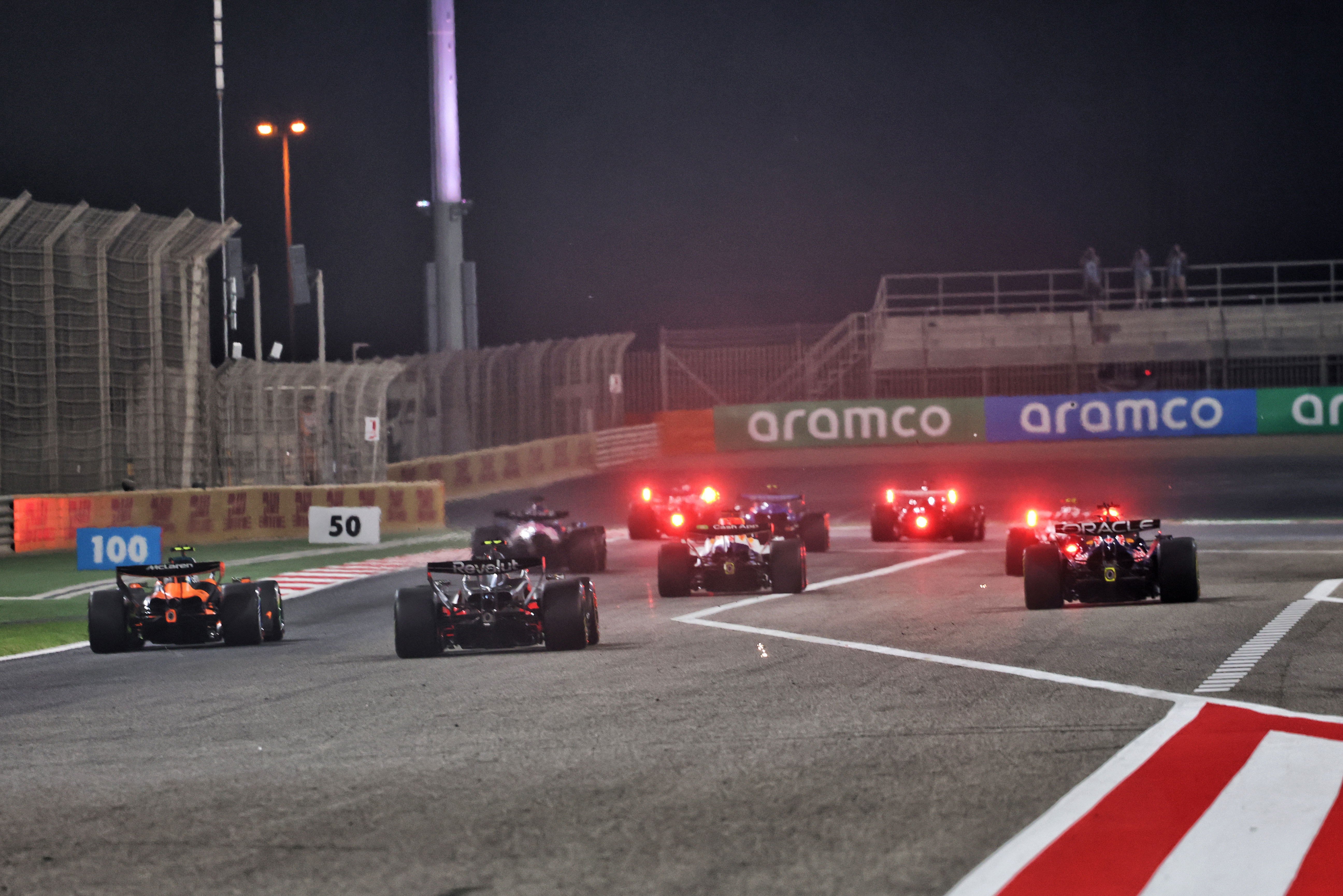 Bahrain test day 3 race start