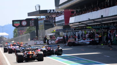 Barcelona pit lane