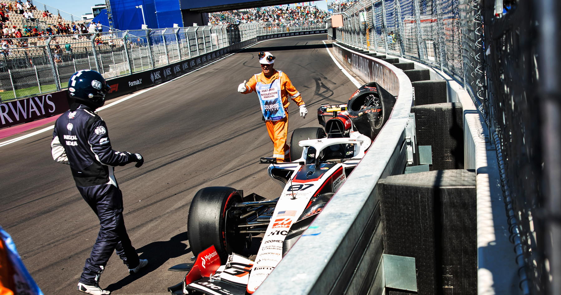 Oliver Bearman ruled out of F1 qualifying after heavy FP3 shunt