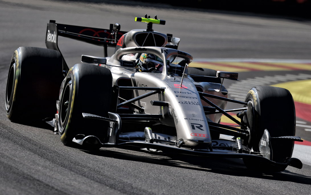 Gabriel Bortoleto lands 'new job' in comical Audi Spanish GP joke