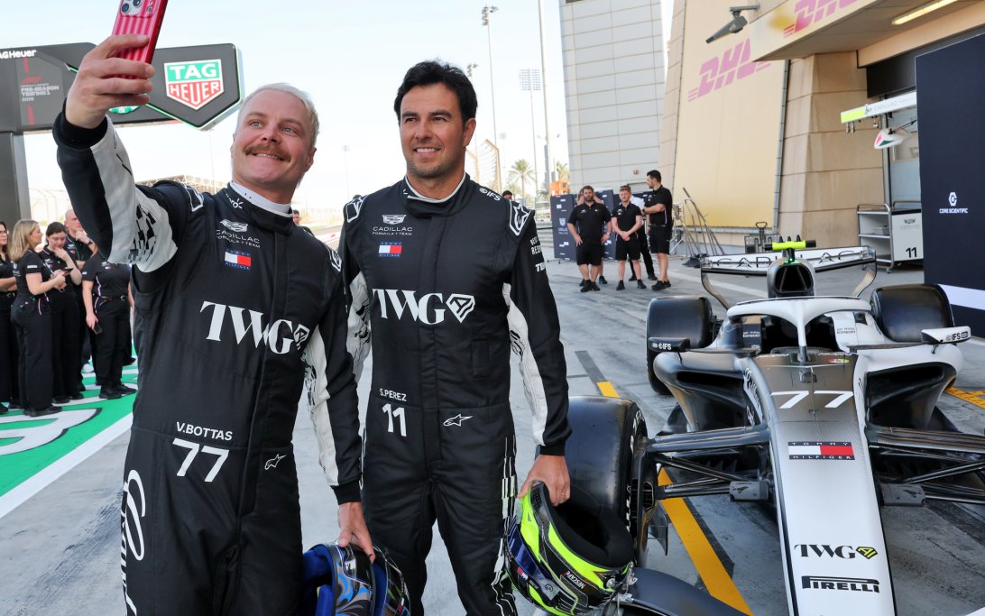 Bottas Perez Cadillac reveal testing