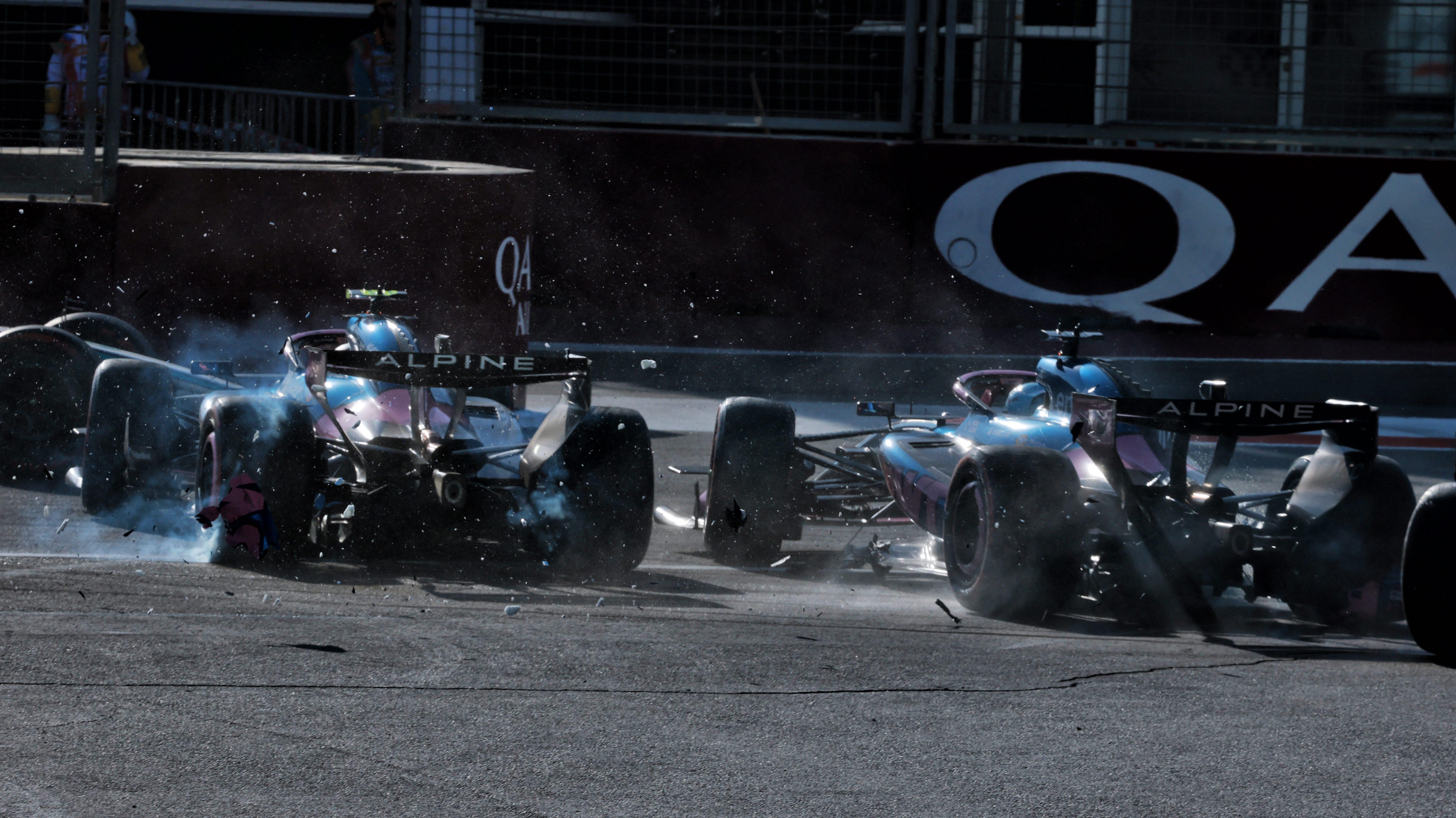 Colapinto crash Baku