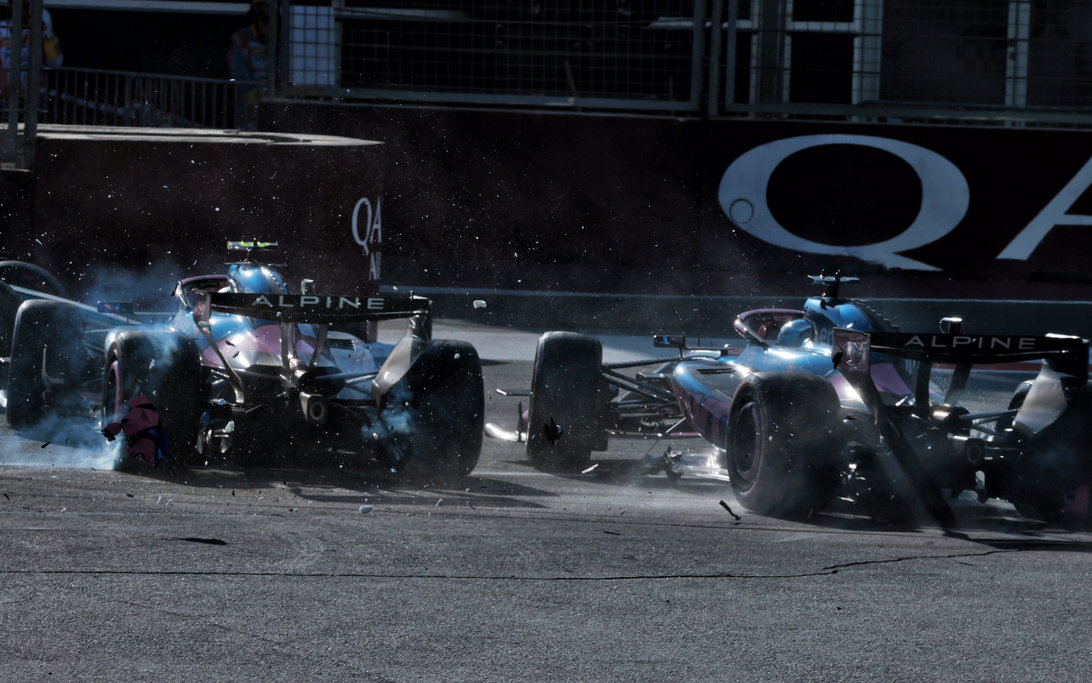 Colapinto crash Baku
