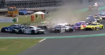 Leaders wiped out in dramatic multi-GT car opening corner Monza crash