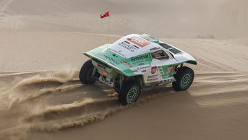 Coronel met de 'handrem erop' naar beste resultaat in Dakar Rally