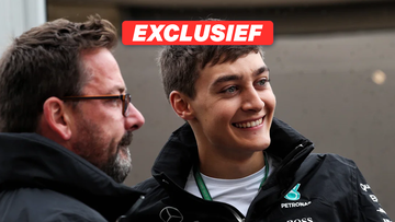 Russell blikt terug op eerste Mercedes-ervaring: "Ik had rooddoorlopen ogen"
