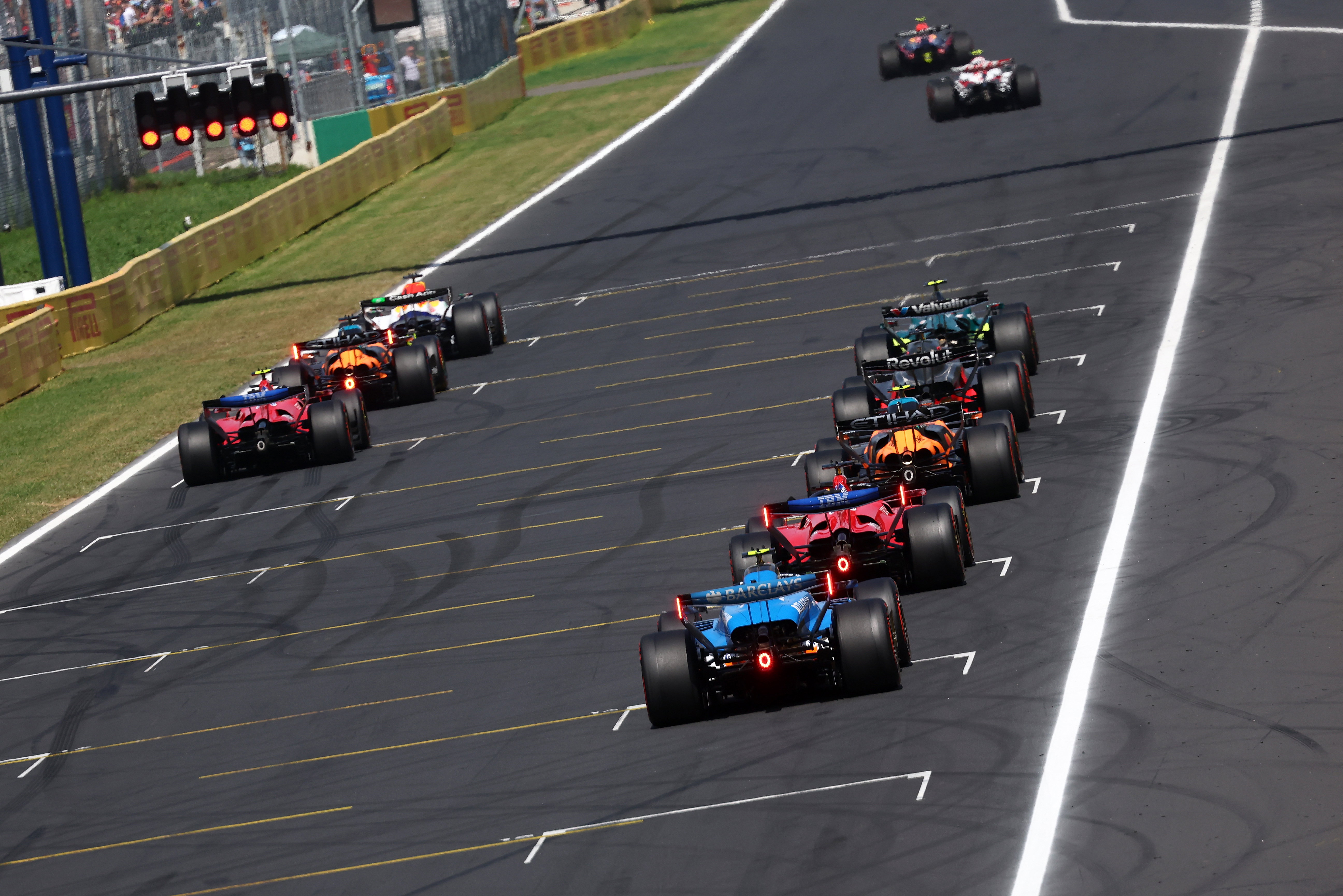 F1 practice grid