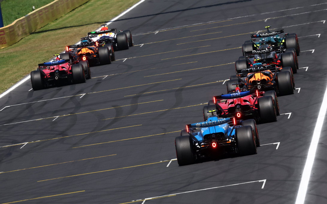 F1 practice grid