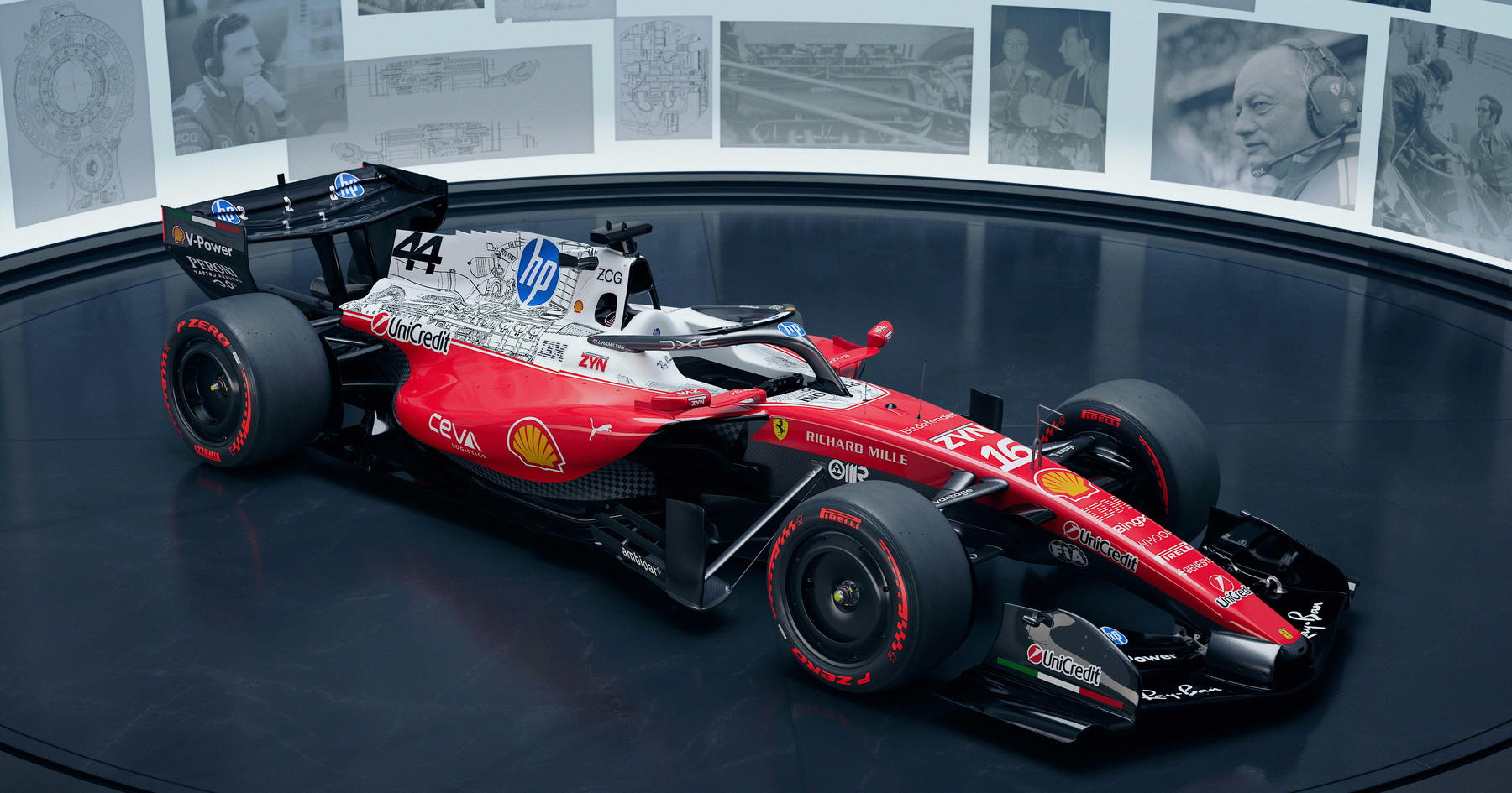 Ferrari unveil fresh F1 livery in special one-off ‘blueprint’ design