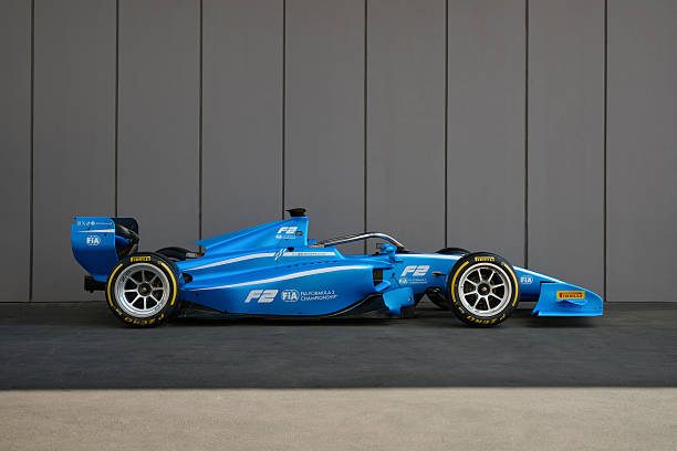 PARMA, ITALY - SEPTEMBER 01: The FIA Formula 2 2027 car is seen during the FIA Formula 2 2027 Car Launch studio shoot at Dallara Headquarters on September 01, 2026 in Parma, Italy. (Photo by Guido De Bortoli - Formula 1/Formula 1 via Getty Images)