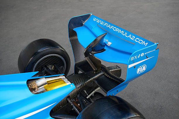 PARMA, ITALY - SEPTEMBER 02: A detail view of the FIA Formula 2 2027 car during the FIA Formula 2 2027 Car Launch studio shoot at Dallara Headquarters on September 02, 2026 in Parma, Italy. (Photo by Guido De Bortoli - Formula 1/Formula 1 via Getty Images)