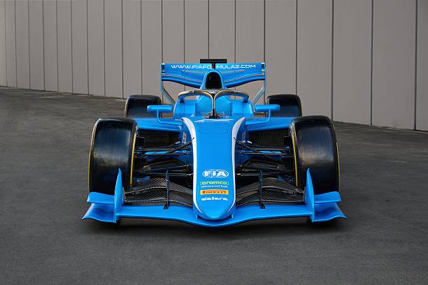PARMA, ITALY - SEPTEMBER 02: The FIA Formula 2 2027 car is seen during the FIA Formula 2 2027 Car Launch studio shoot at Dallara Headquarters on September 02, 2026 in Parma, Italy. (Photo by Guido De Bortoli - Formula 1/Formula 1 via Getty Images)