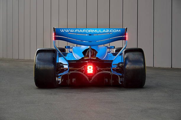 PARMA, ITALY - SEPTEMBER 02: The FIA Formula 2 2027 car is seen during the FIA Formula 2 2027 Car Launch studio shoot at Dallara Headquarters on September 02, 2026 in Parma, Italy. (Photo by Guido De Bortoli - Formula 1/Formula 1 via Getty Images)
