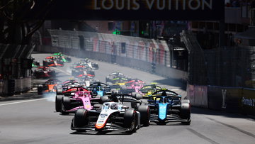 Adjusted 2026 Monaco F2 Feature Race starting grid after multiple penalties