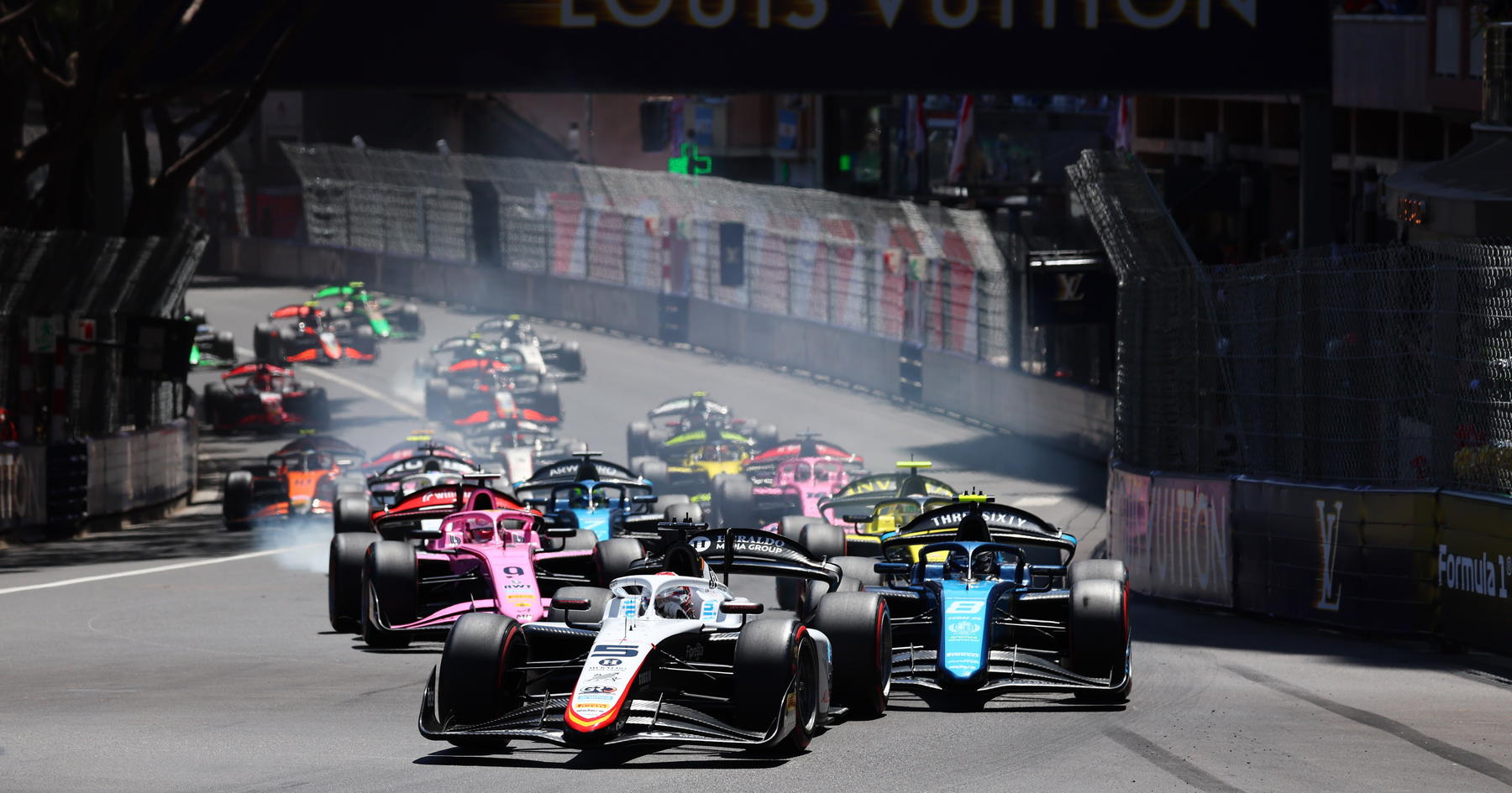Adjusted 2026 Monaco F2 Feature Race starting grid after multiple penalties