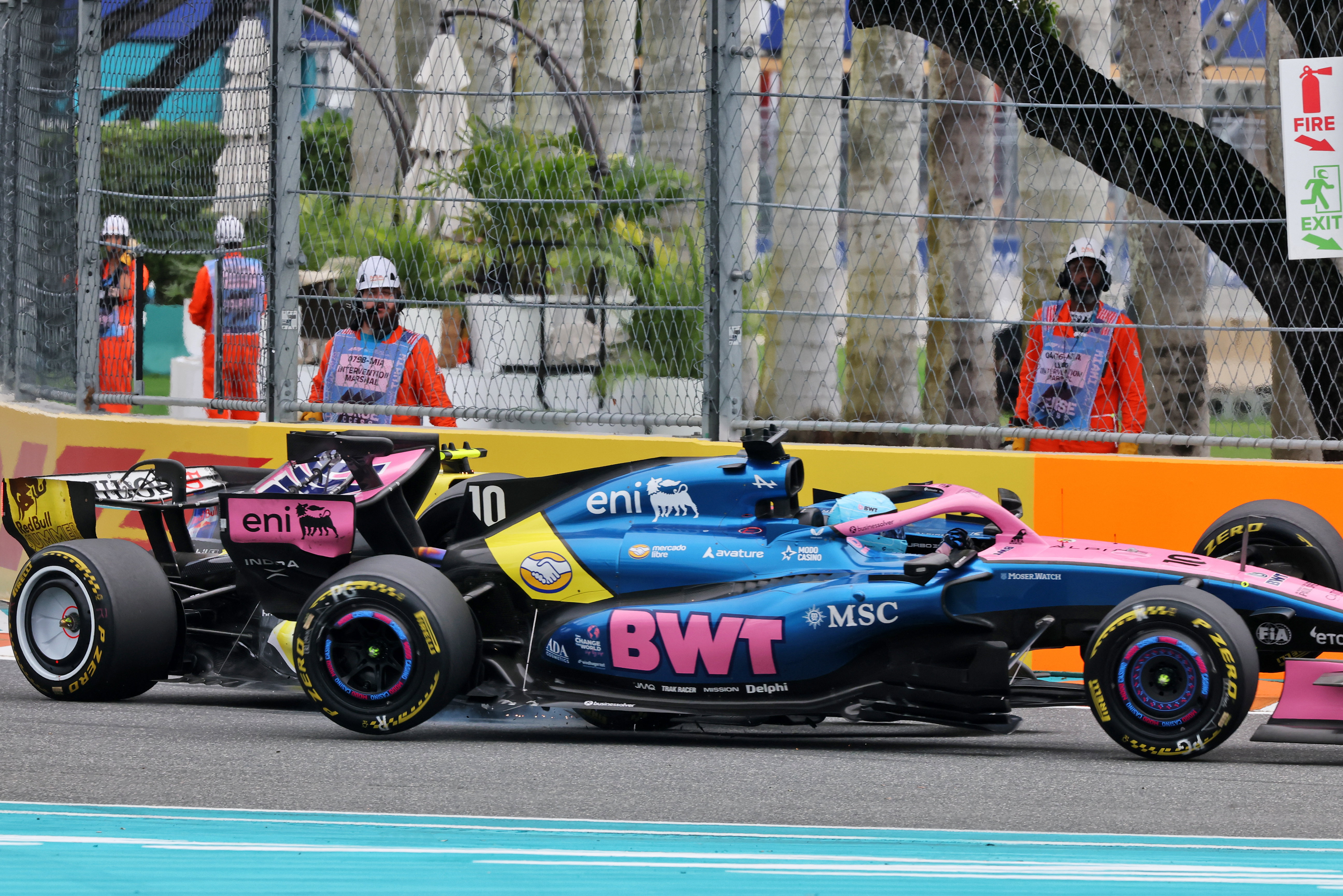 Gasly crash race Miami