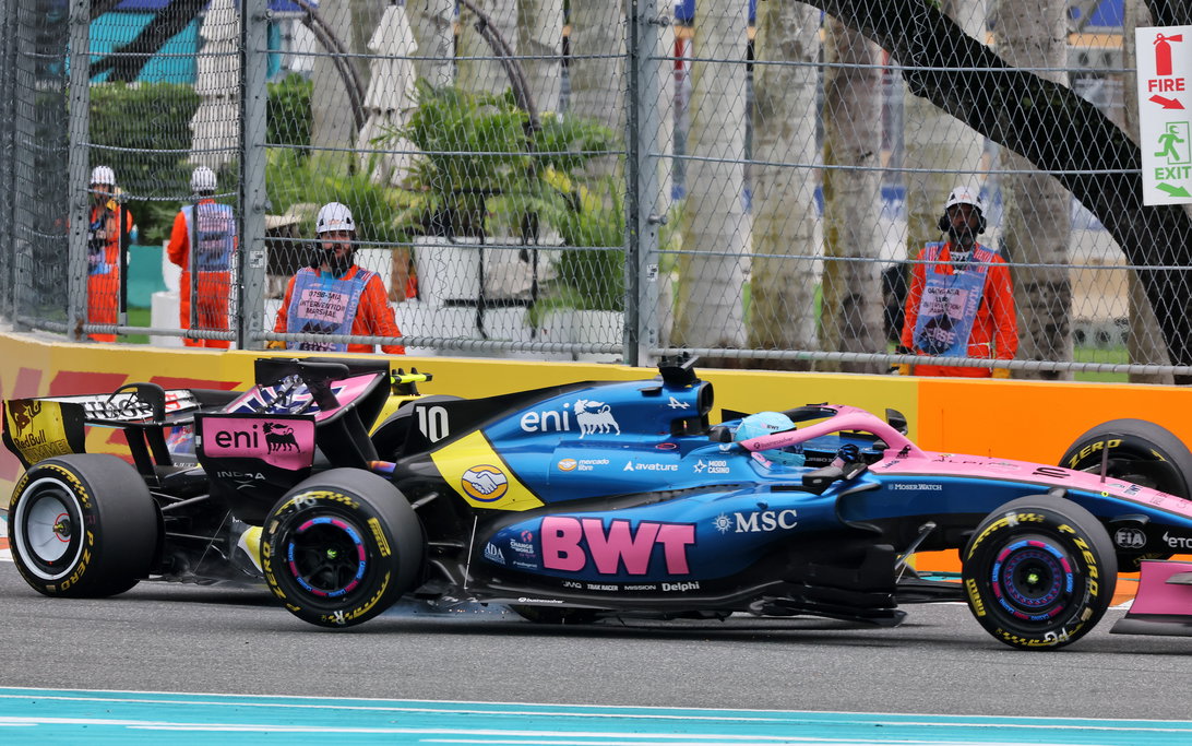 Gasly crash race Miami