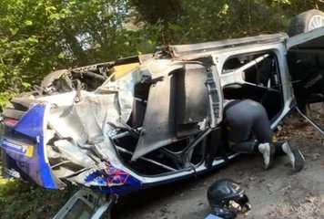 Jos Verstappen crash