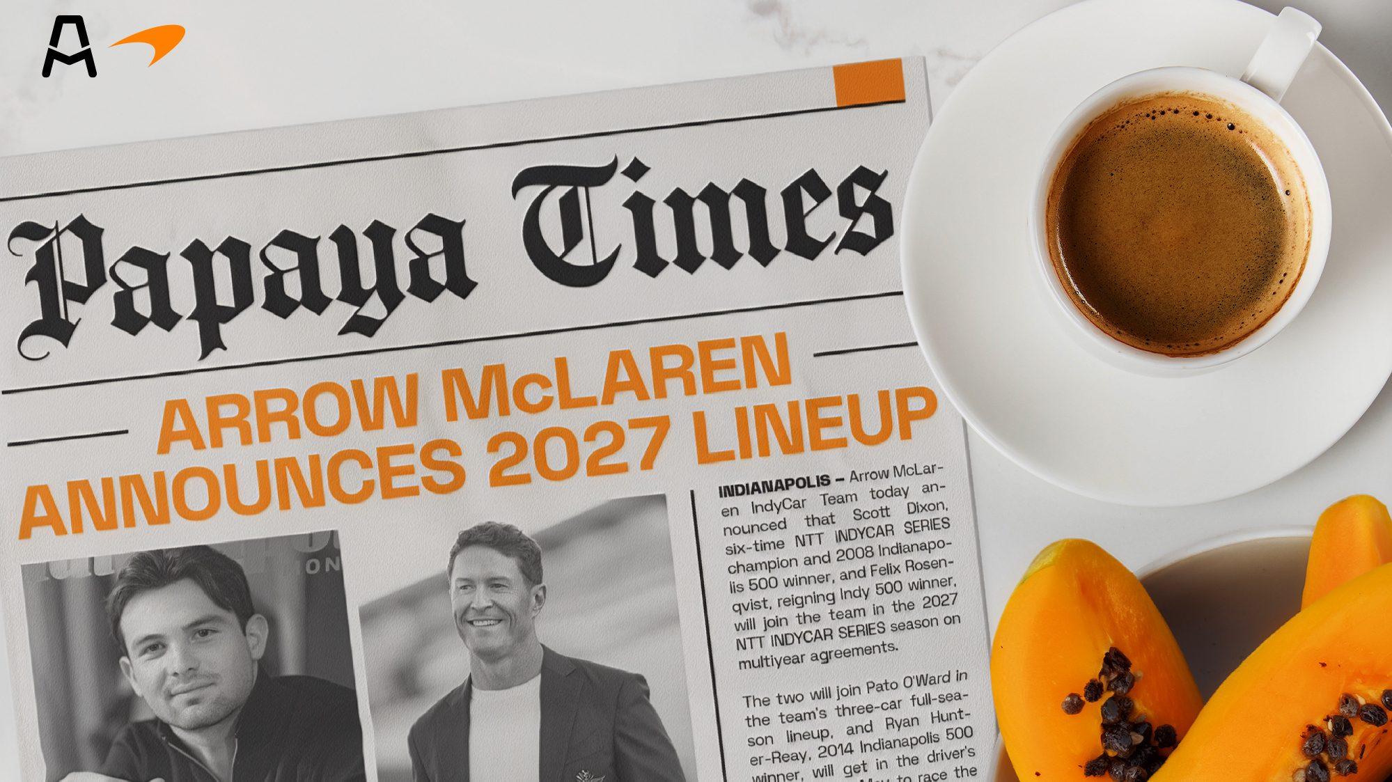 Arrow McLaren announcement