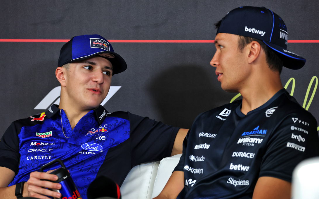 Hadjar Albon Bahrain test