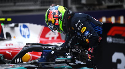 Hadjar podium Red Bull Monaco