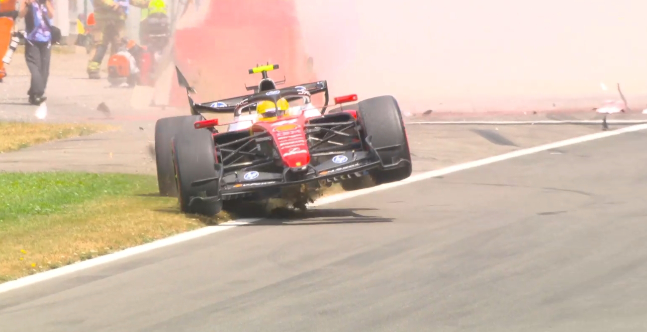 Hamilton crash Spa