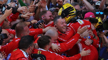 Lewis Hamilton 'nearly passed out' in Ferrari celebration frenzy