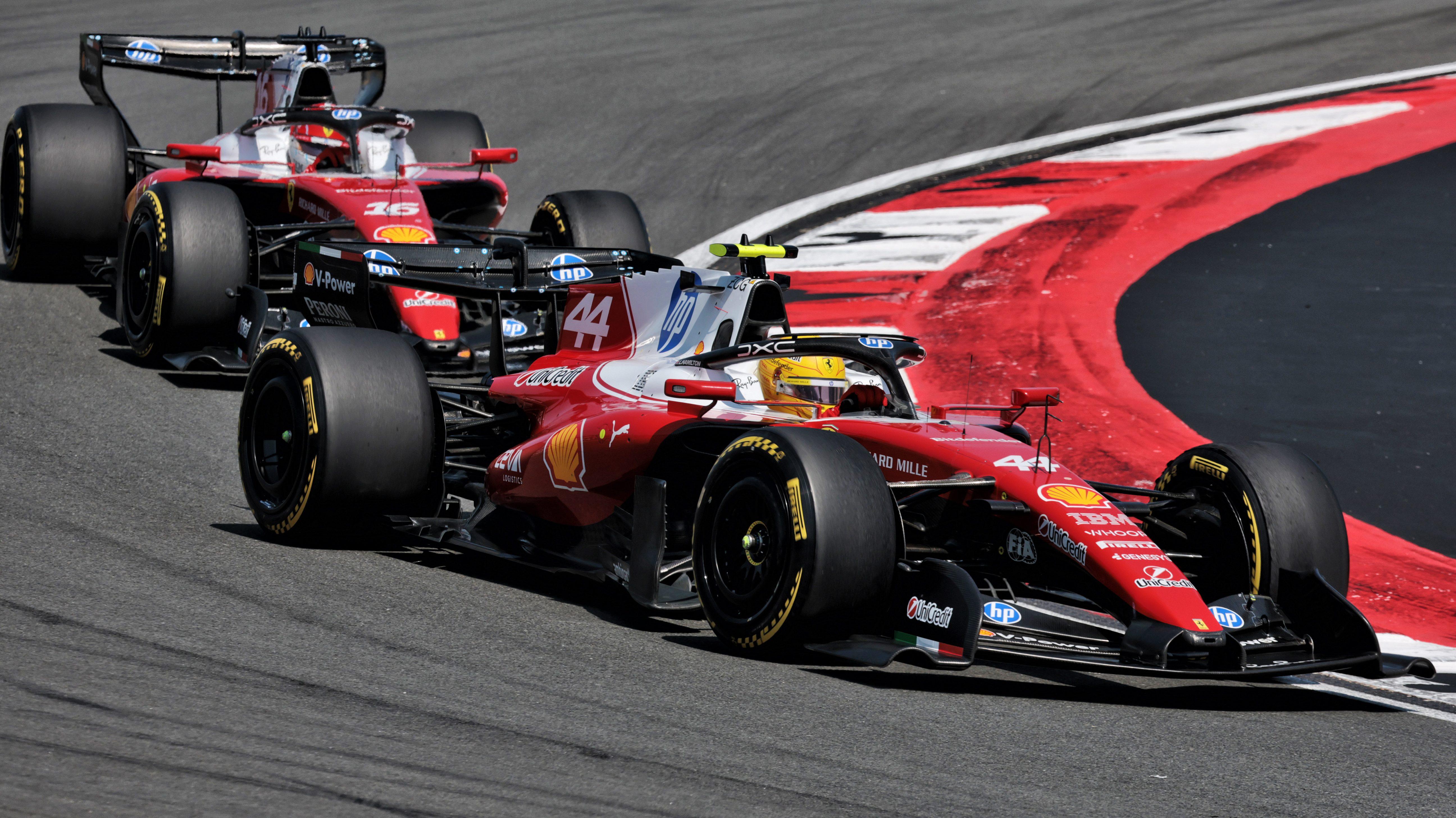 Hamilton Leclerc Ferrari