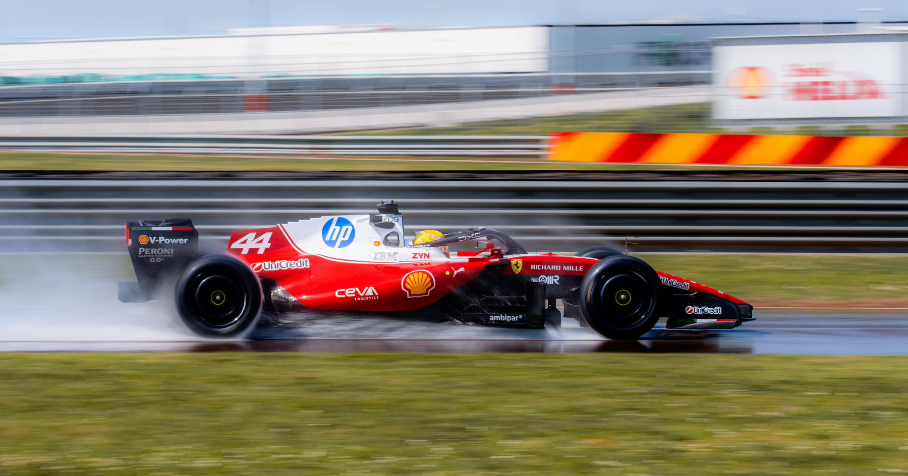 Lewis Hamilton kickstarts second day of Ferrari track action