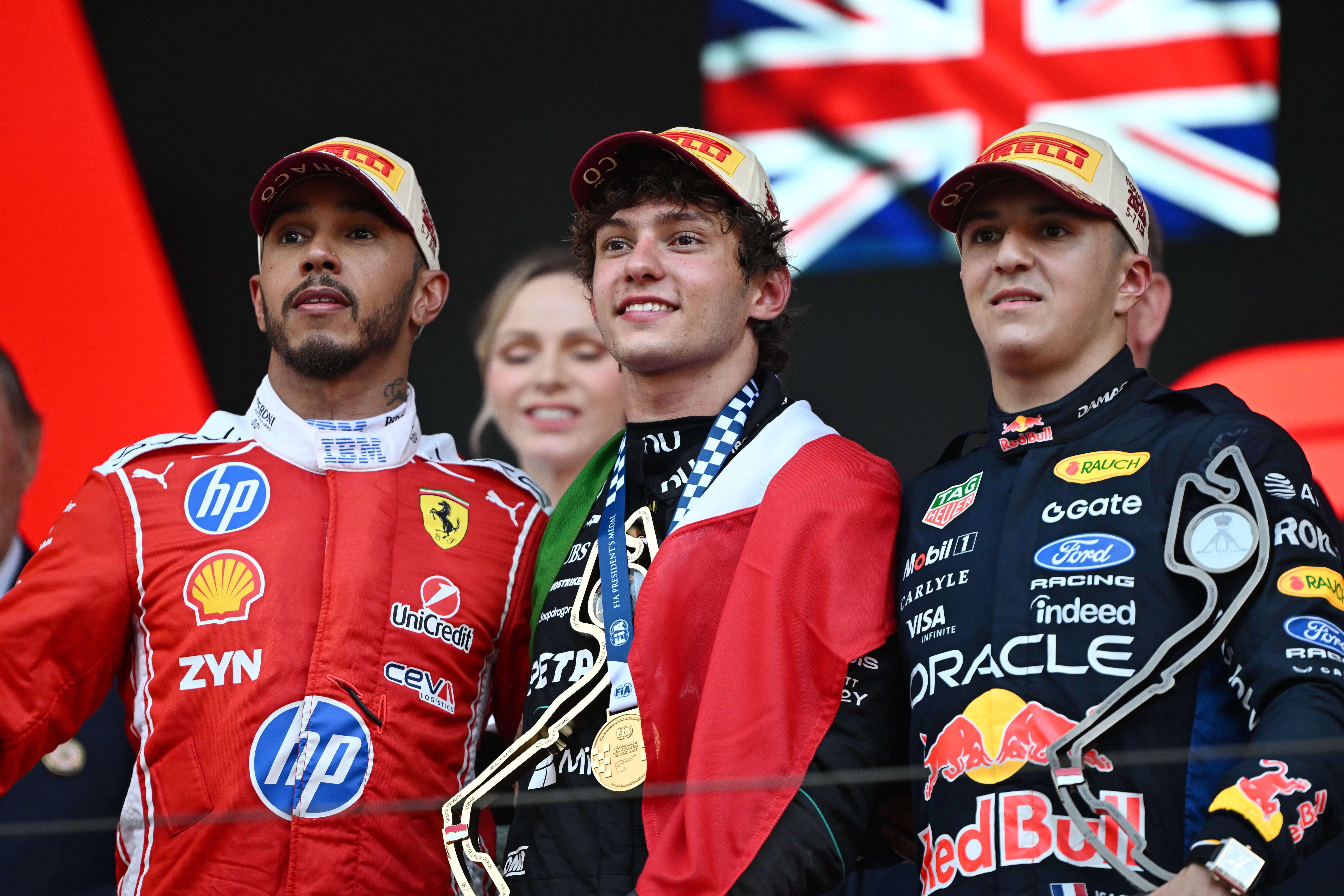 Hamilton podium Monaco