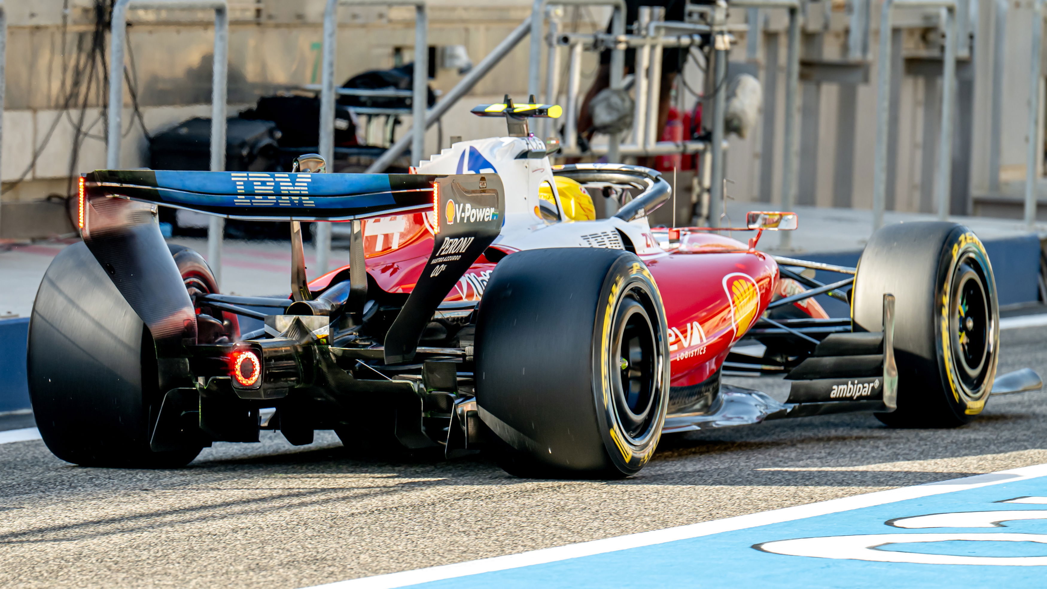 Hamilton Bahrain test 2 day 2