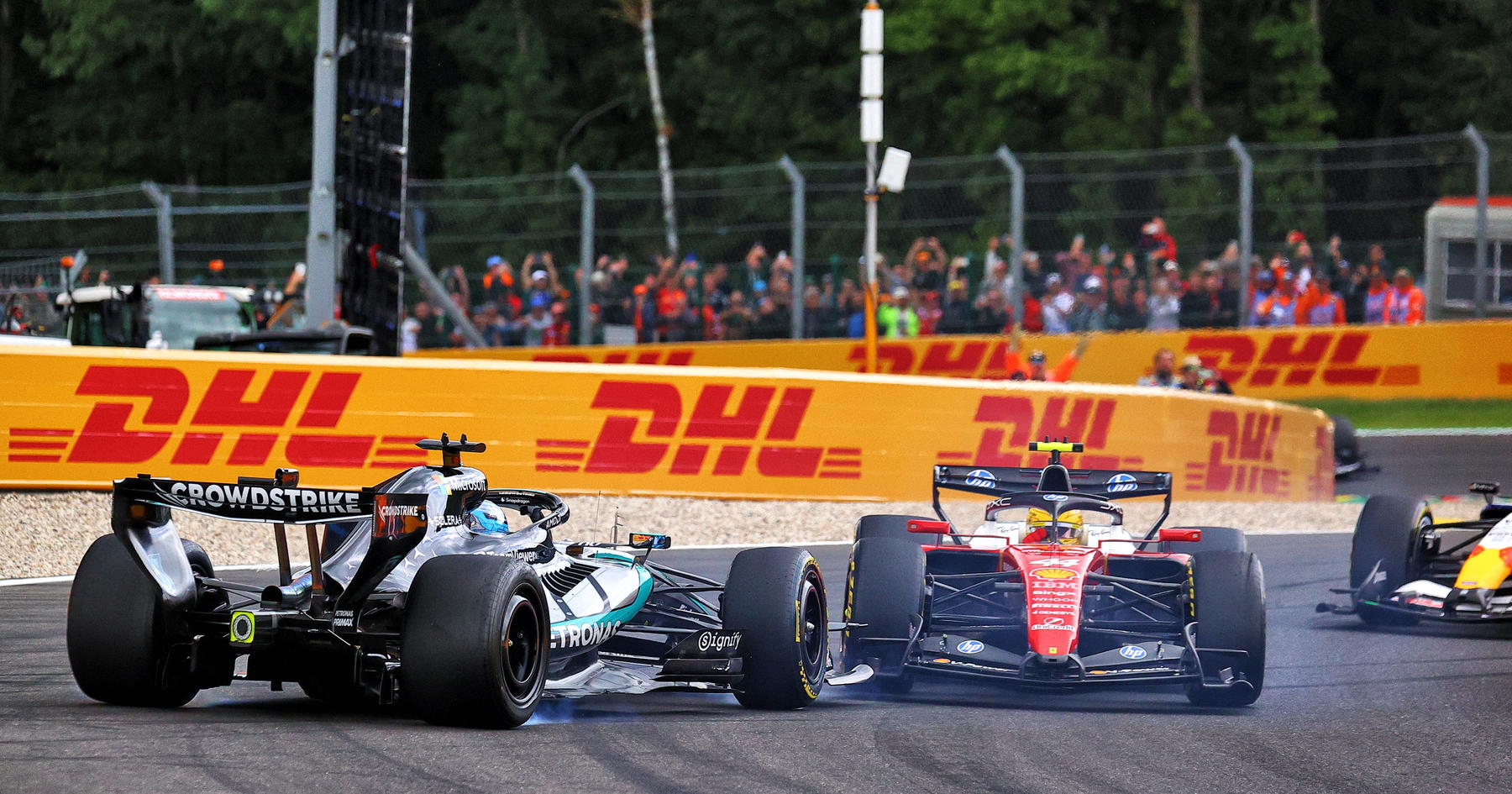 Lewis Hamilton reveals George Russell text plan after Spa collision