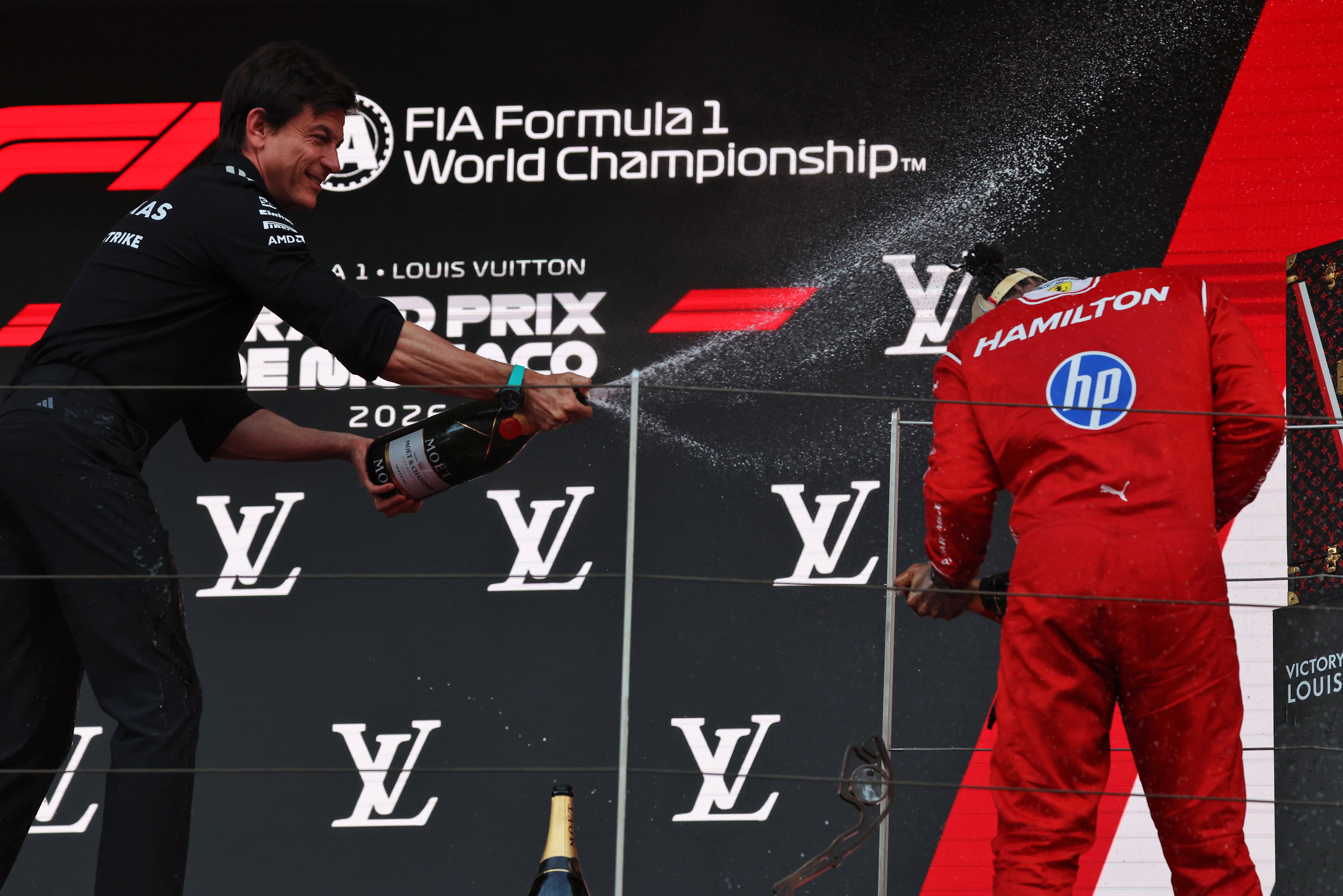 Hamilton Wolff Monaco podium