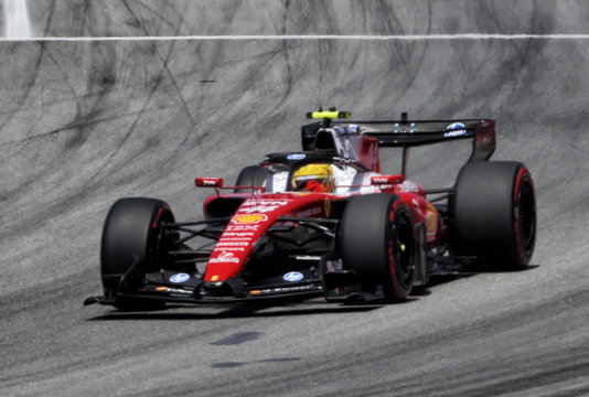 Hamilton Barcelona race