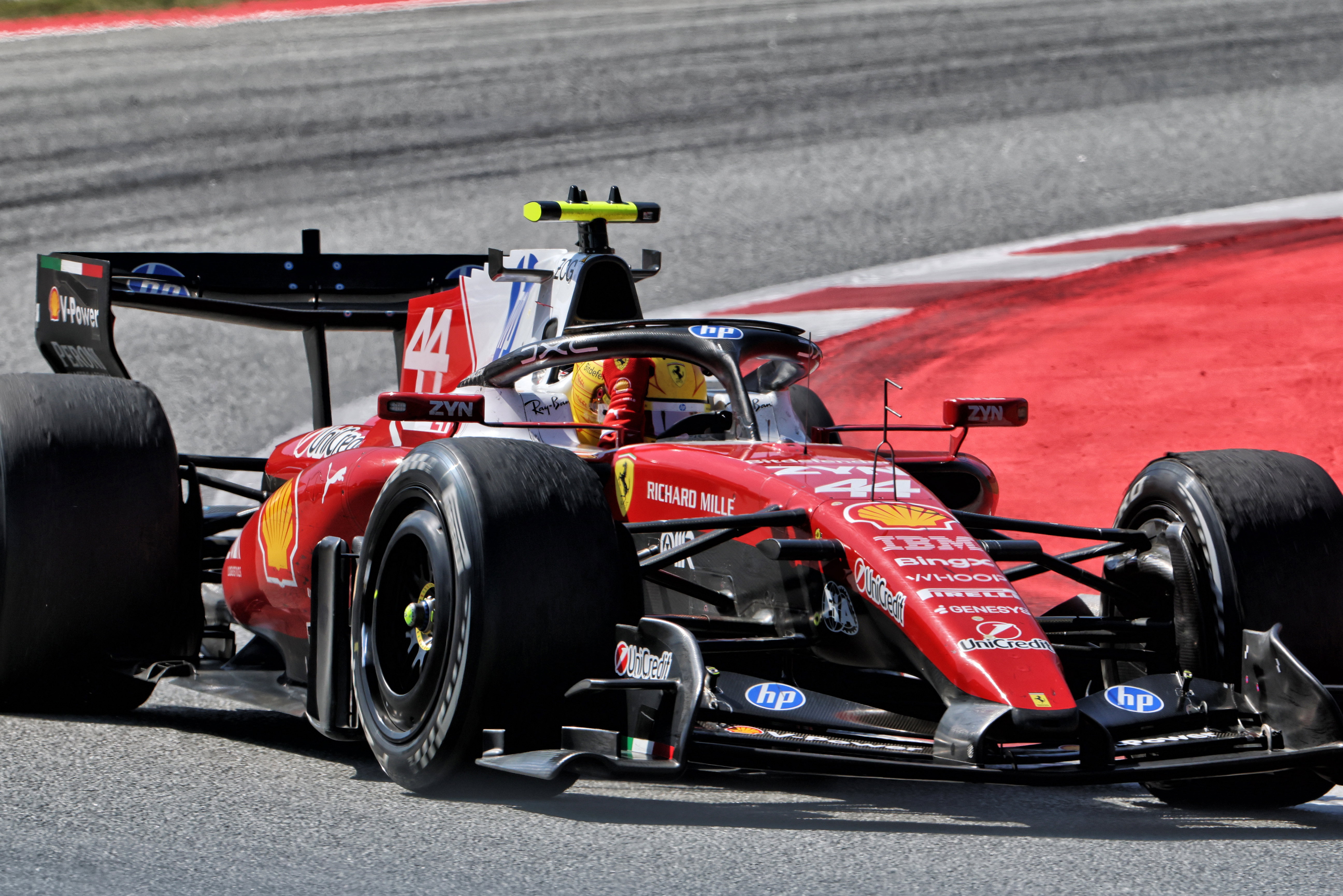 Hamilton Barcelona race