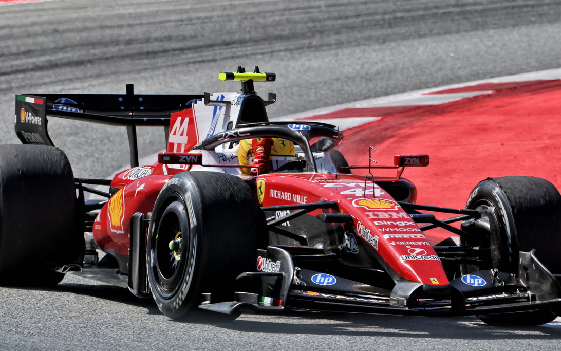 Hamilton Barcelona race