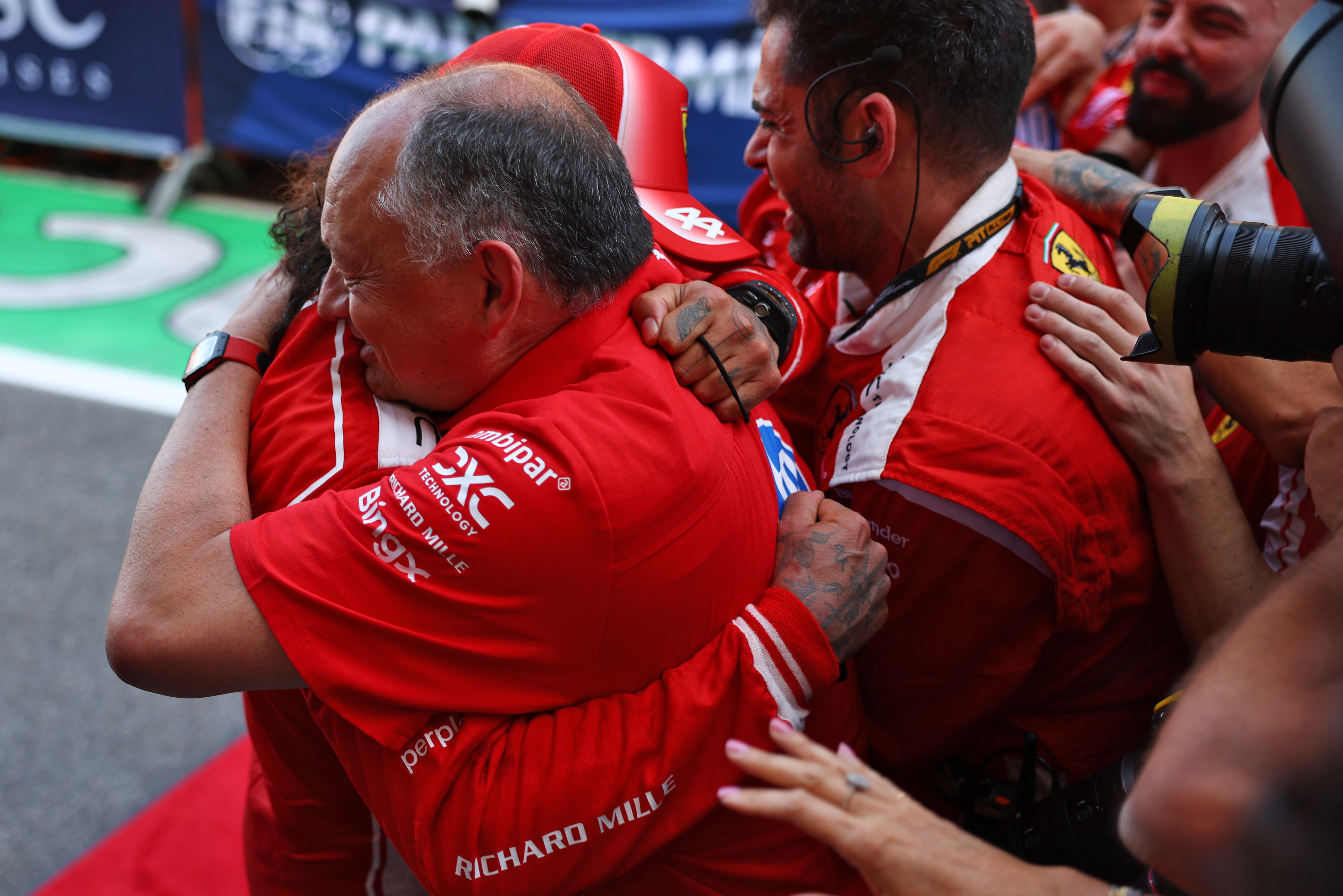 Hamilton Vasseur Barcelona win