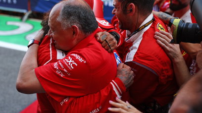 Hamilton Vasseur Barcelona win