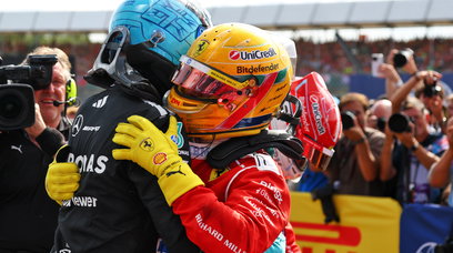 Hamilton Russell race Silverstone