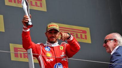 Hamilton podium Silverstone